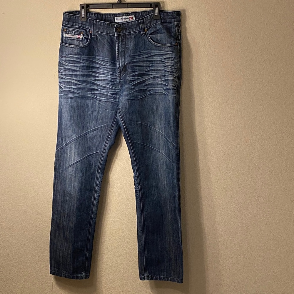 Diesel Men's Dark Blue Straight Jeans
